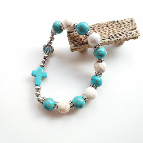 Magnifique Chapelet Bracelet de la Foi