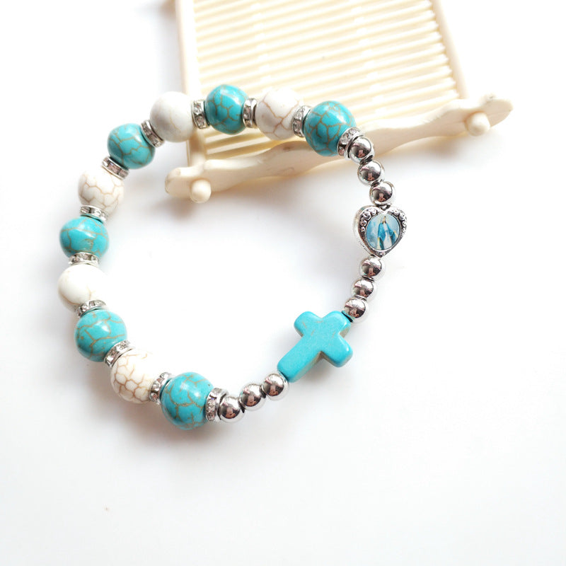 Magnifique Chapelet Bracelet de la Foi