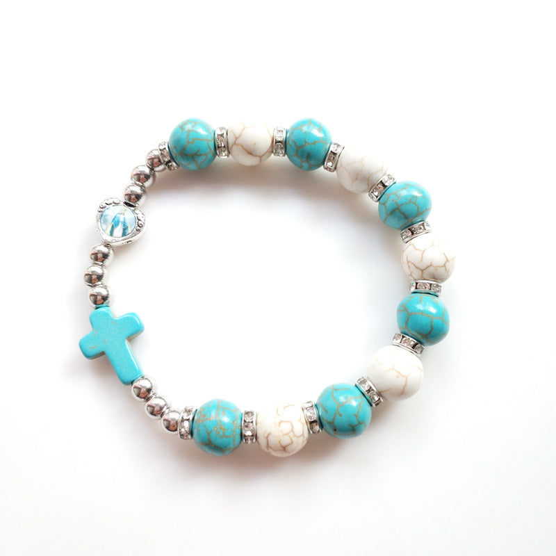 Magnifique Chapelet Bracelet de la Foi